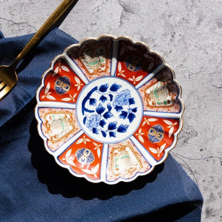 Old Imari style side plate 6.1in  [Hasami-yaki]