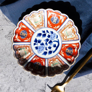 Old Imari style side plate 6.1in  [Hasami-yaki]