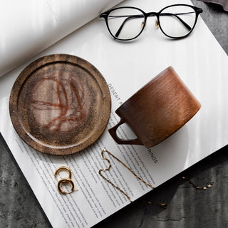 Pottery cup＆saucer［Bizen-yaki］