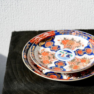 Old Imari style vivid small plate 6.8in [Hsami-yaki]