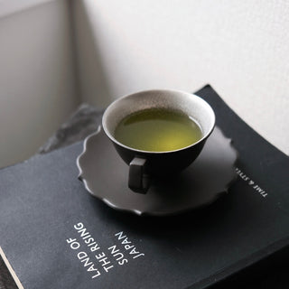 Crazing cup&saucer set［Hagi-yaki］