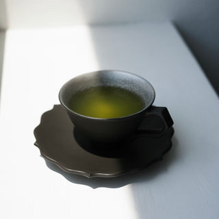 Crazing cup&saucer set［Hagi-yaki］