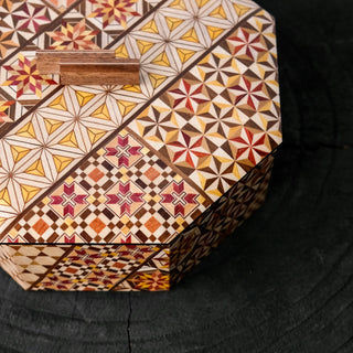 Yosegi interior box 7in［Hakone marquetry］