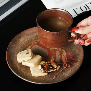 Pottery cup＆saucer［Bizen-yaki］