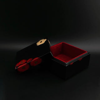 Hana black interior box 3.6in［Urushi］