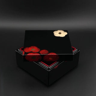 Hana black interior box 3.6in［Urushi］