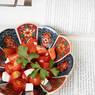 Old lmari style flower bowl 6in [Hasami-yaki]