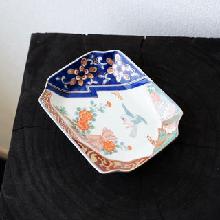 Old Imari style rectangle plate 6.2in [Hasami-yaki]