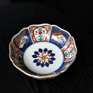 Old imari style deep bowl 6.8in［Hasami-yaki］